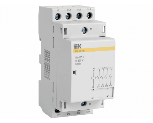 Контактор модульный 20А 4-полюсный 230В (4НО) КМ20-40 