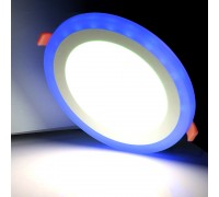 Светильник светодиодный 24W внутренний круглый (голубое свечение)