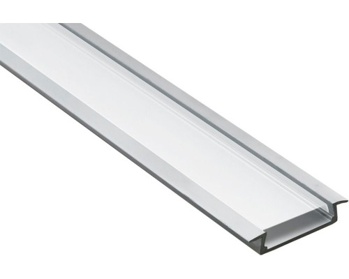 Профиль для светодиодной ленты встраиваемый "серебро" CAB252